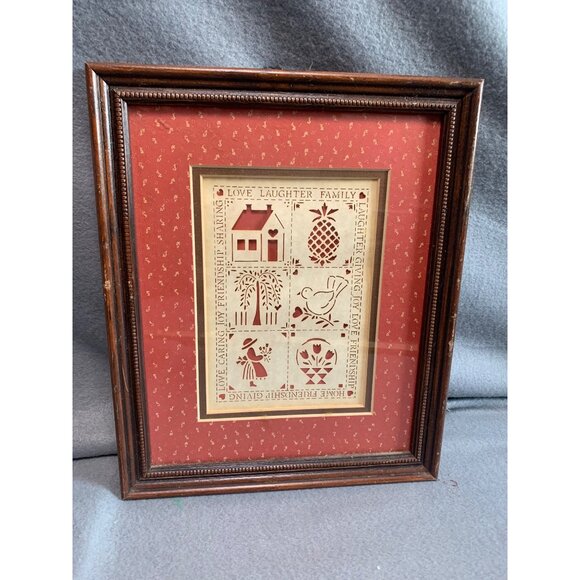 Love Laughter Family Framed Art by Figi Graphics 9x11Folk Art Style Frame - Picture 8 of 12